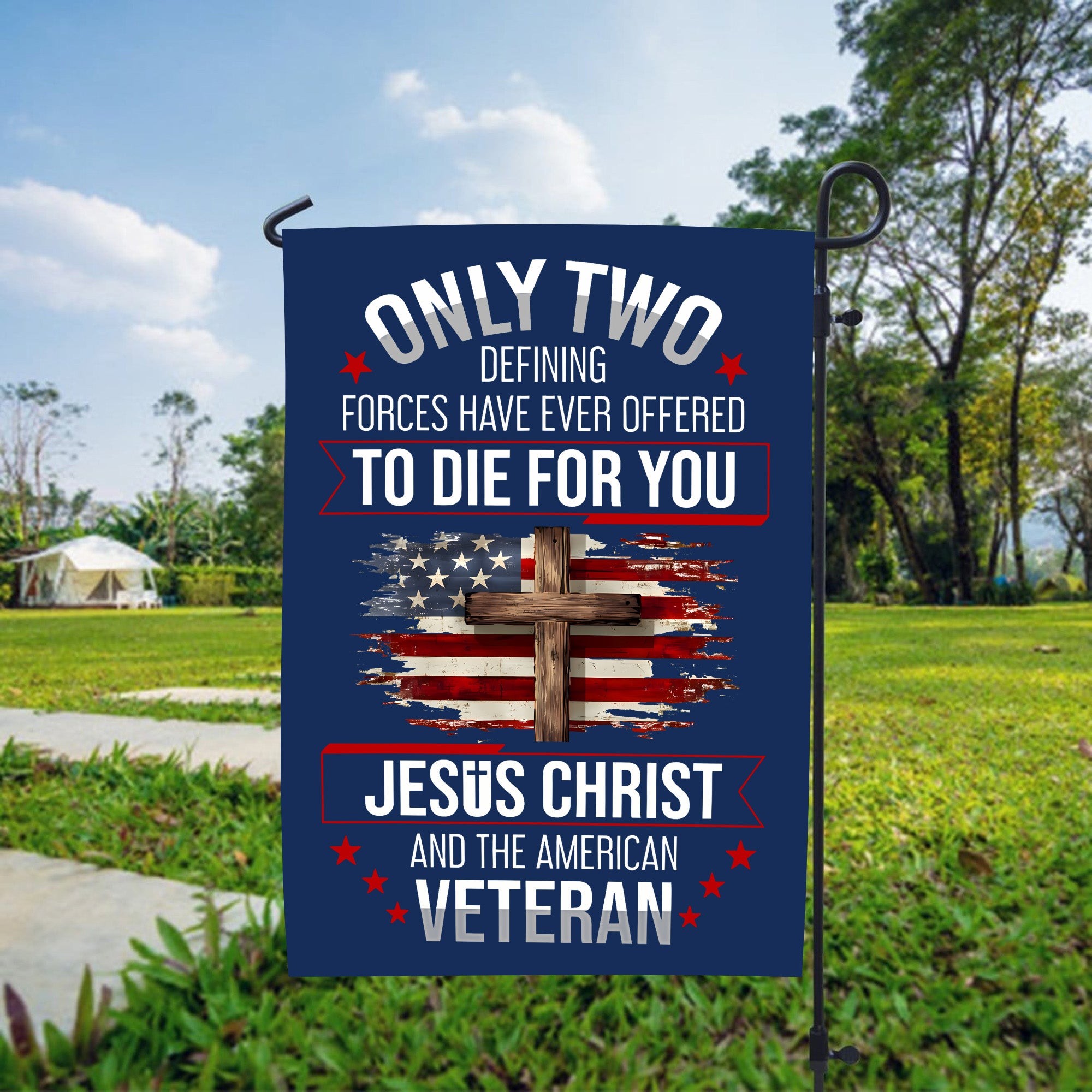 American Veteran Flag - Proudly Serving for You