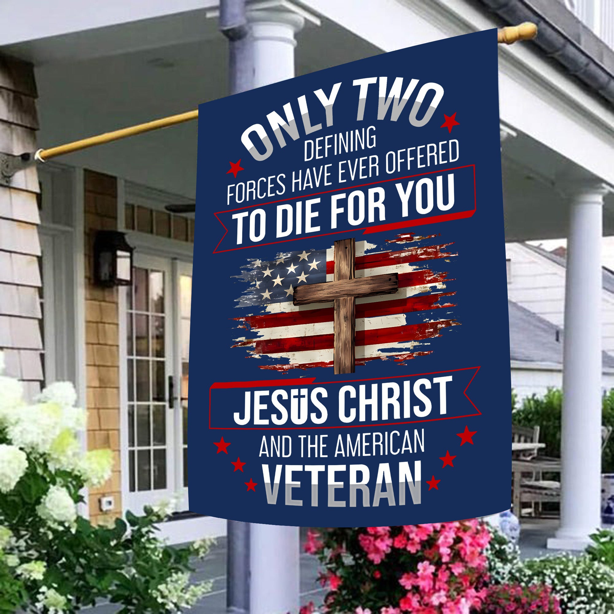 American Veteran Flag - Proudly Serving for You