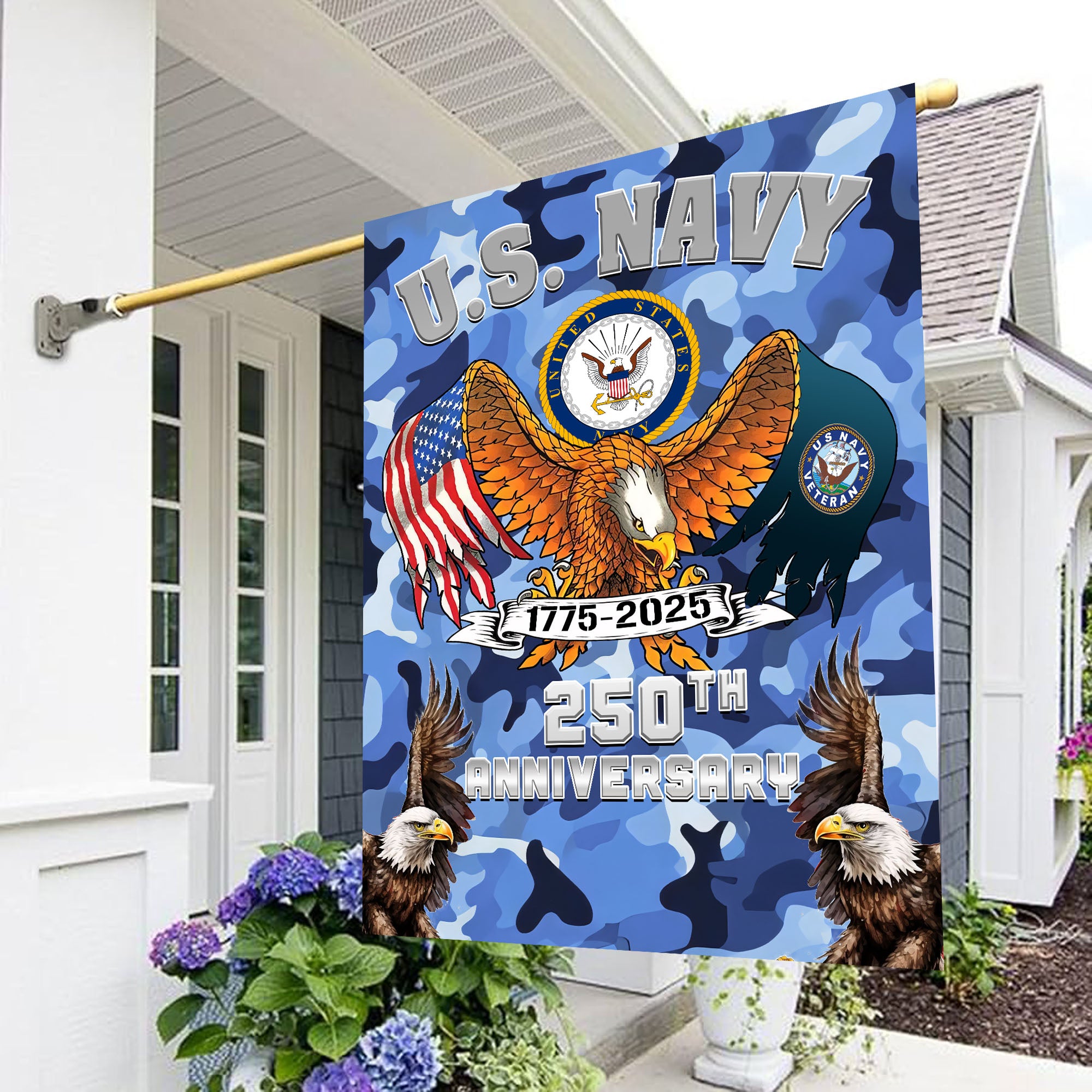 US Navy 250th Anniversary Honor Service Flag