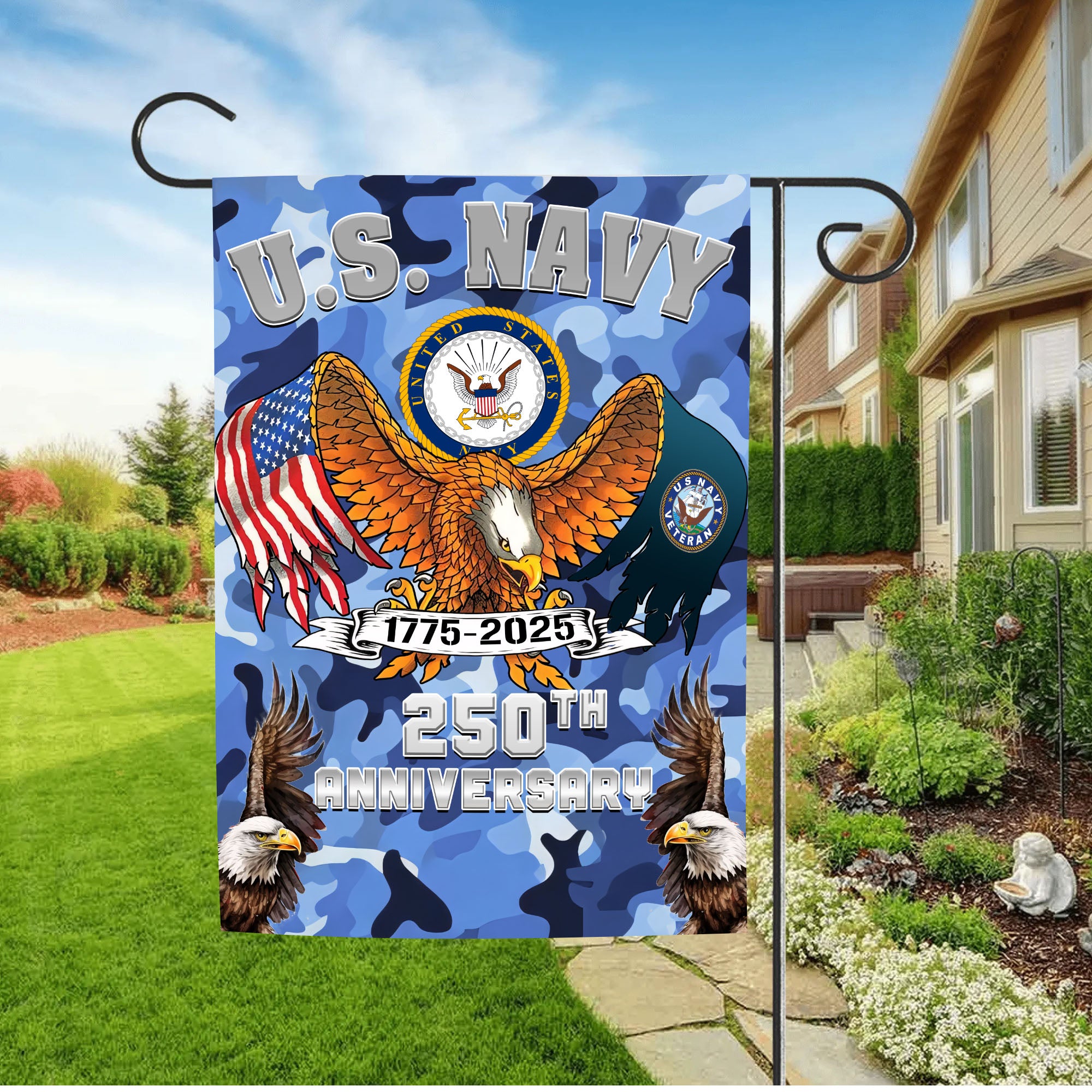 US Navy 250th Anniversary Honor Service Flag