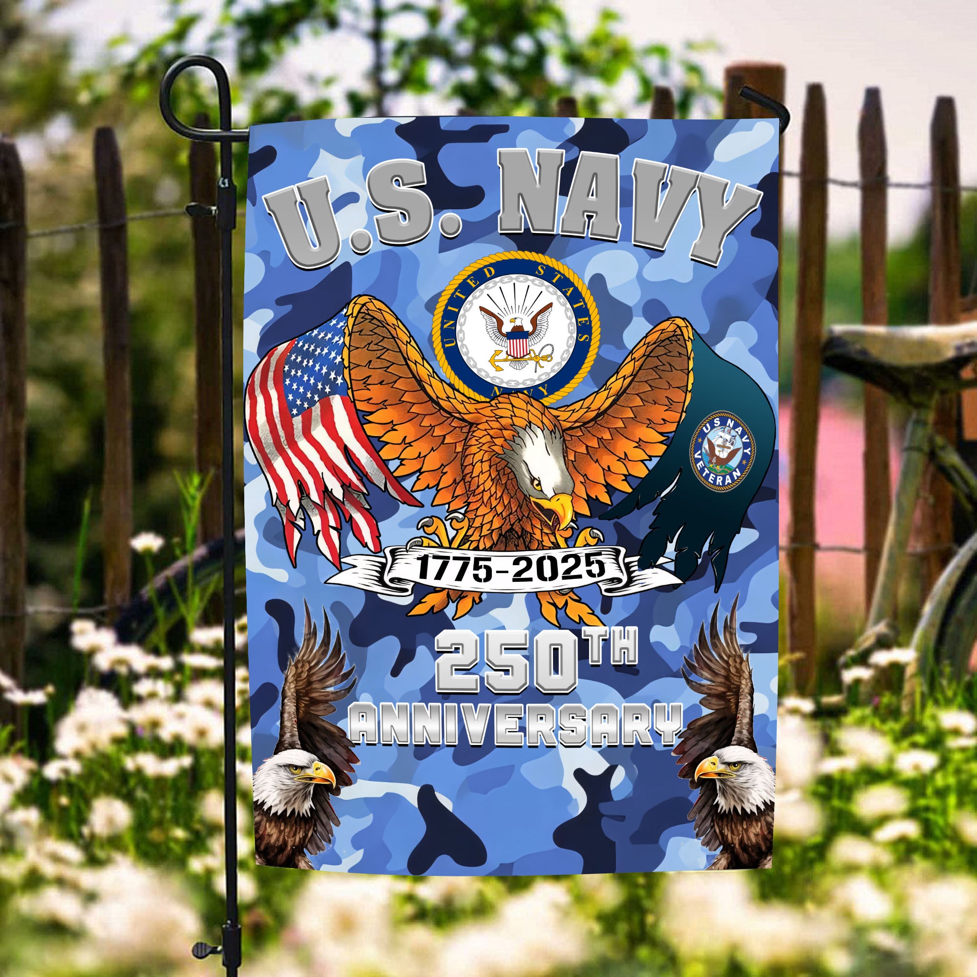 US Navy 250th Anniversary Honor Service Flag