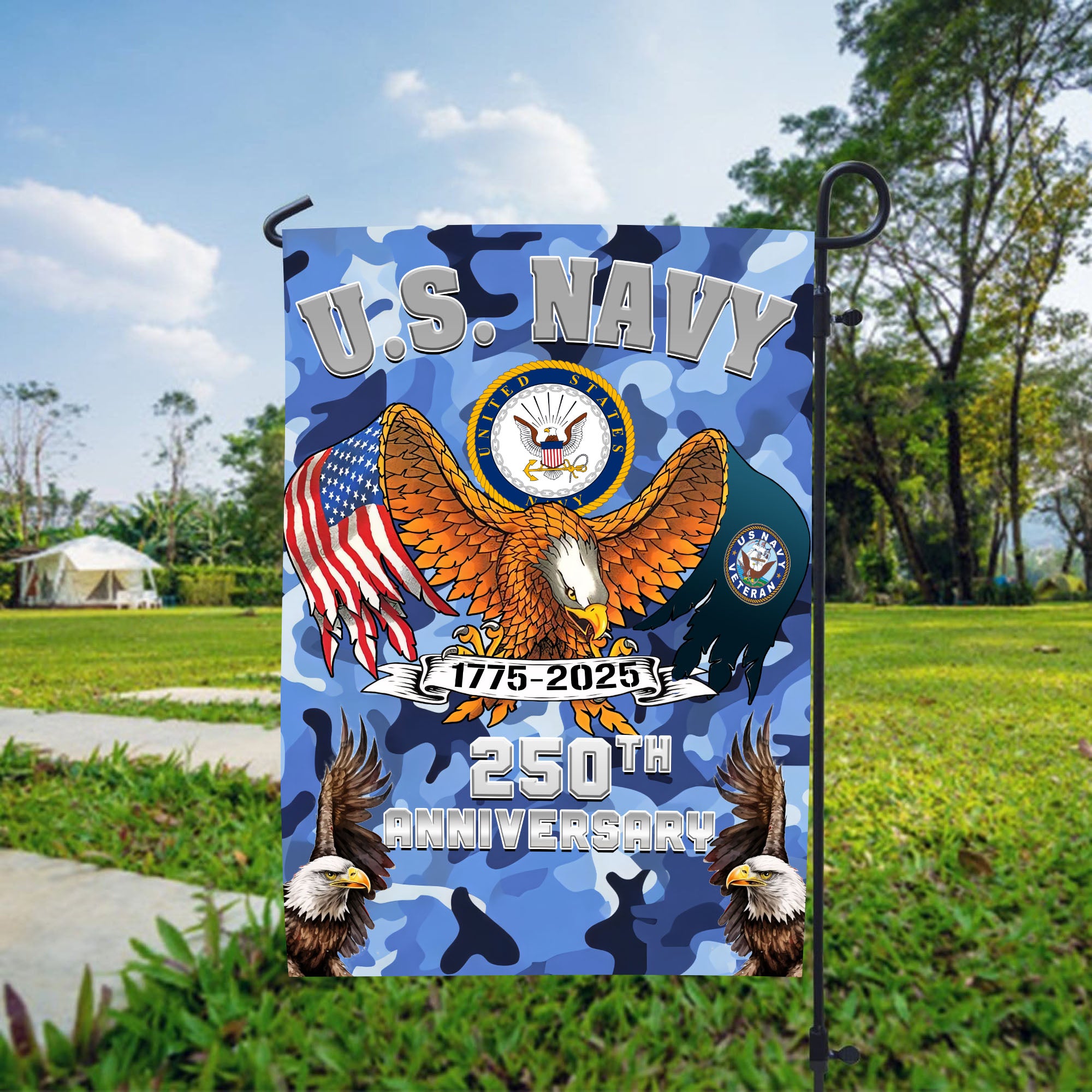 US Navy 250th Anniversary Honor Service Flag