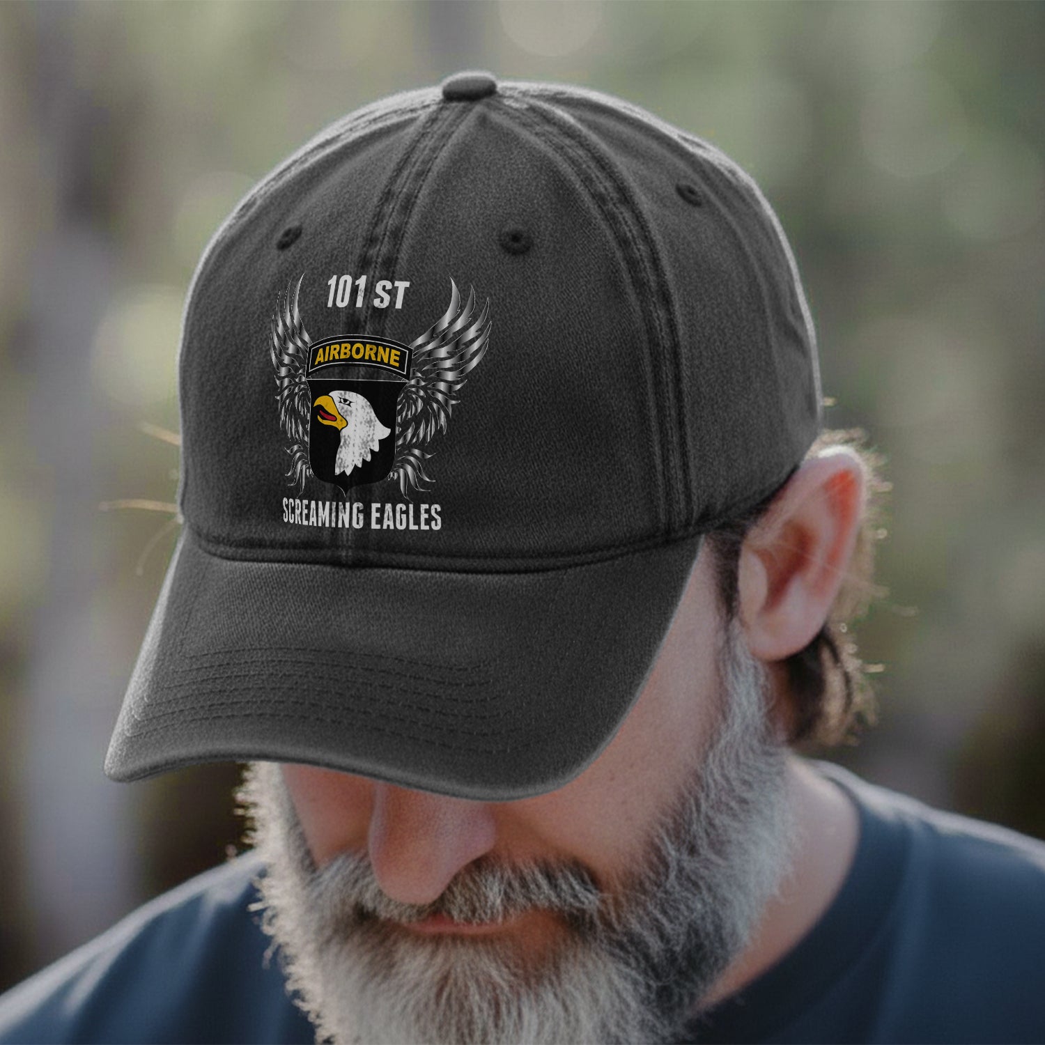101st Airborne Eagles Veteran Baseball Cap Secondary image