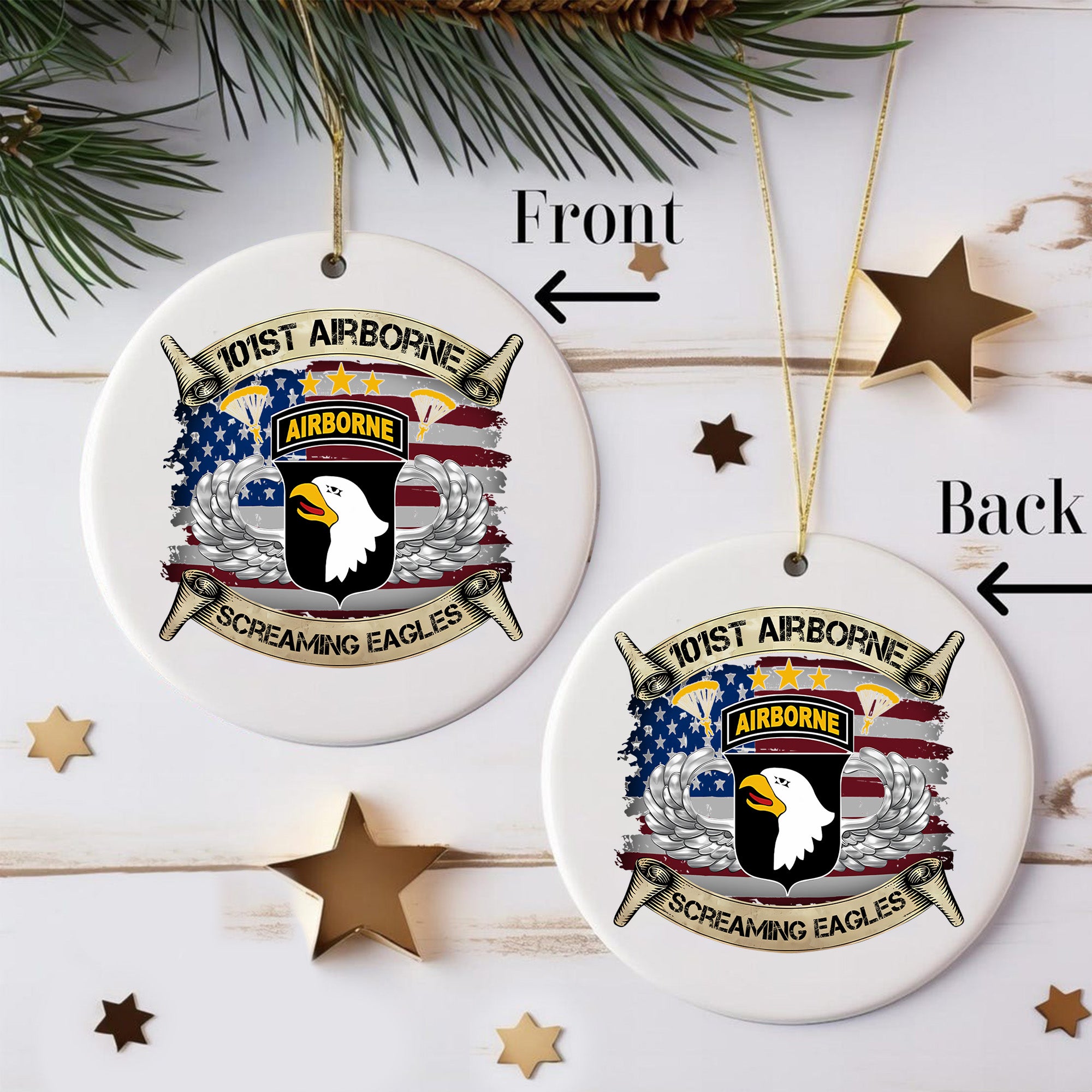 101st Airborne Eagles US Army Ornament