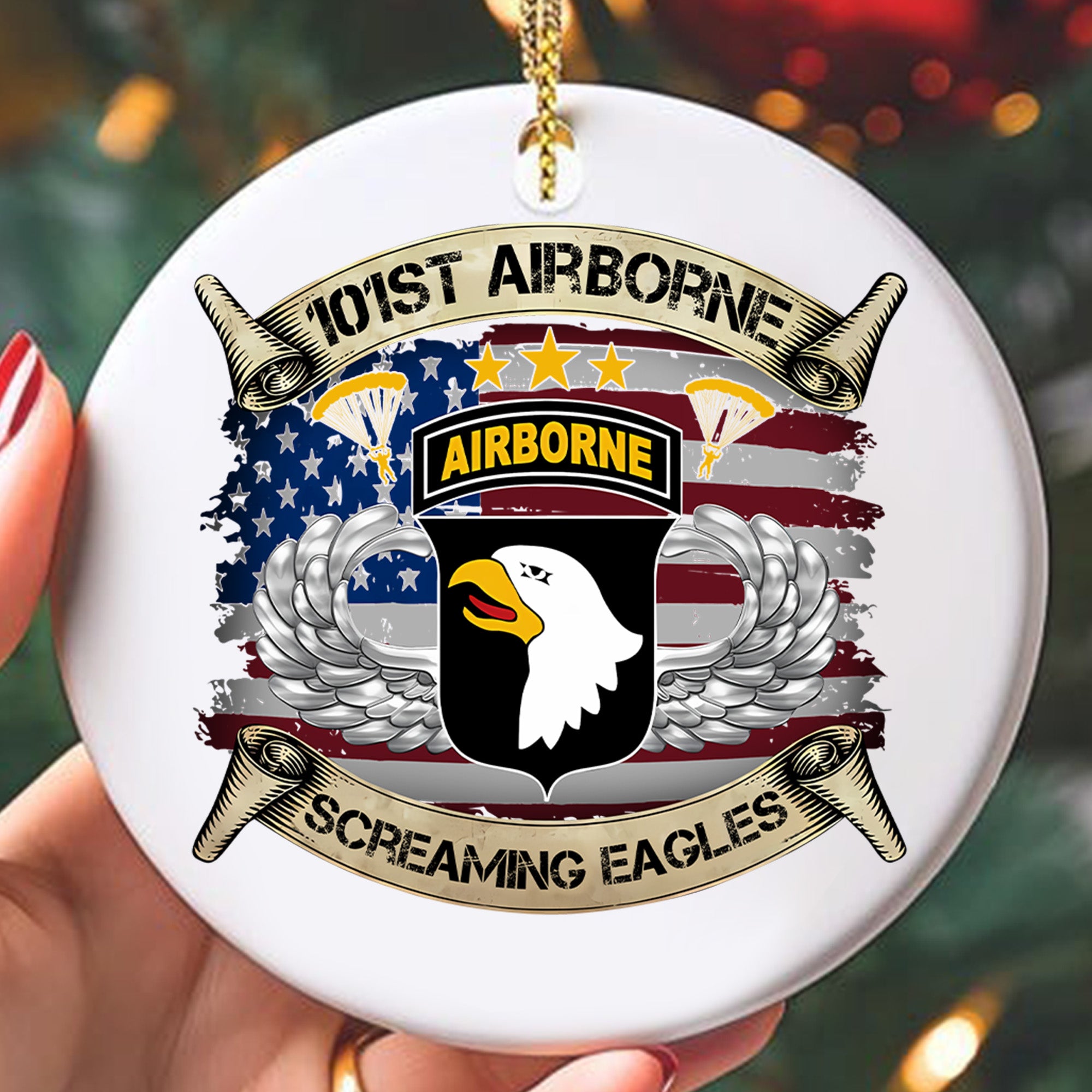 101st Airborne Eagles US Army Ornament