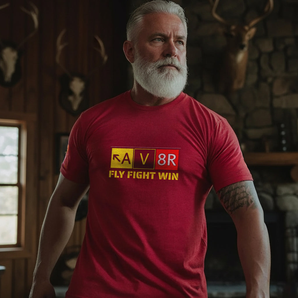 Aviation Pilot AV8R Aviator Fly Fight Win T-Shirt