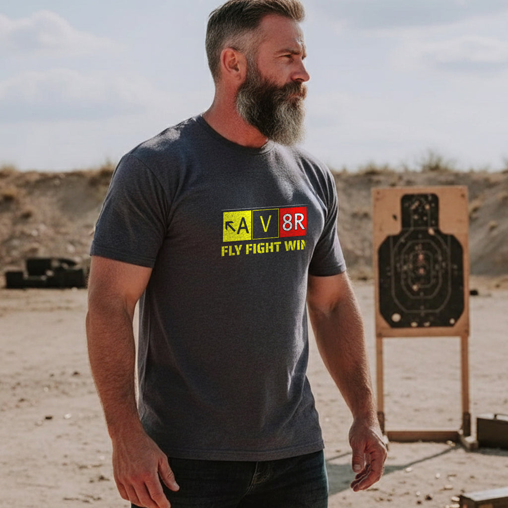 Aviation Pilot AV8R Aviator Fly Fight Win T-Shirt
