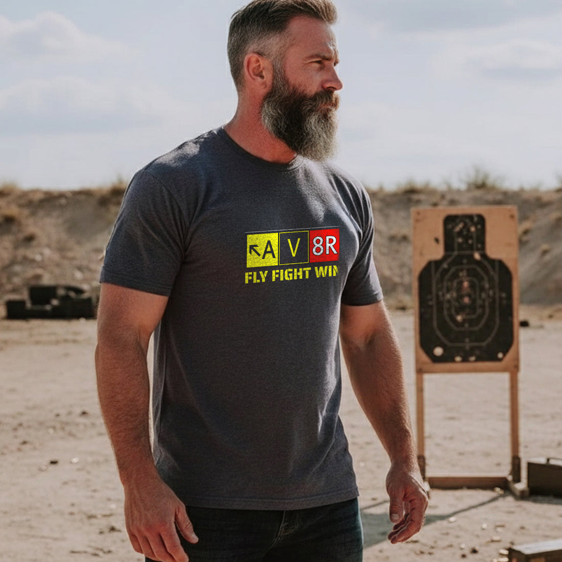 Aviation Pilot AV8R Aviator Fly Fight Win T-Shirt
