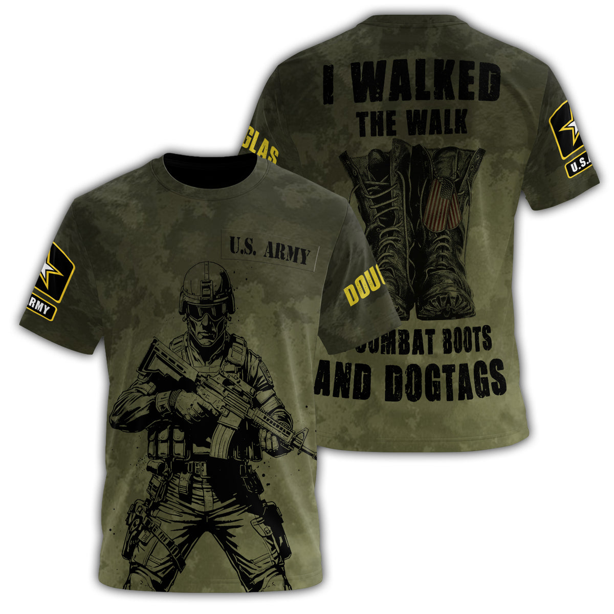 I Walked the All-over Print Personalized T-Shirt Main image