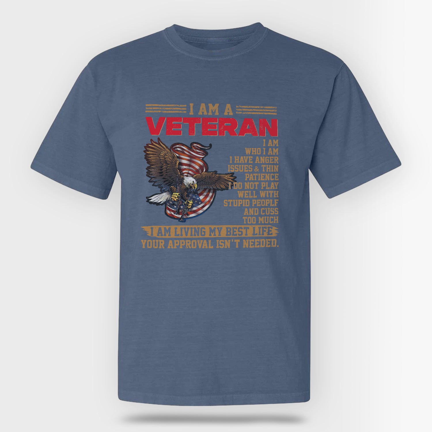 U.S. Veteran Best Life Comfort Colors T-Shirt