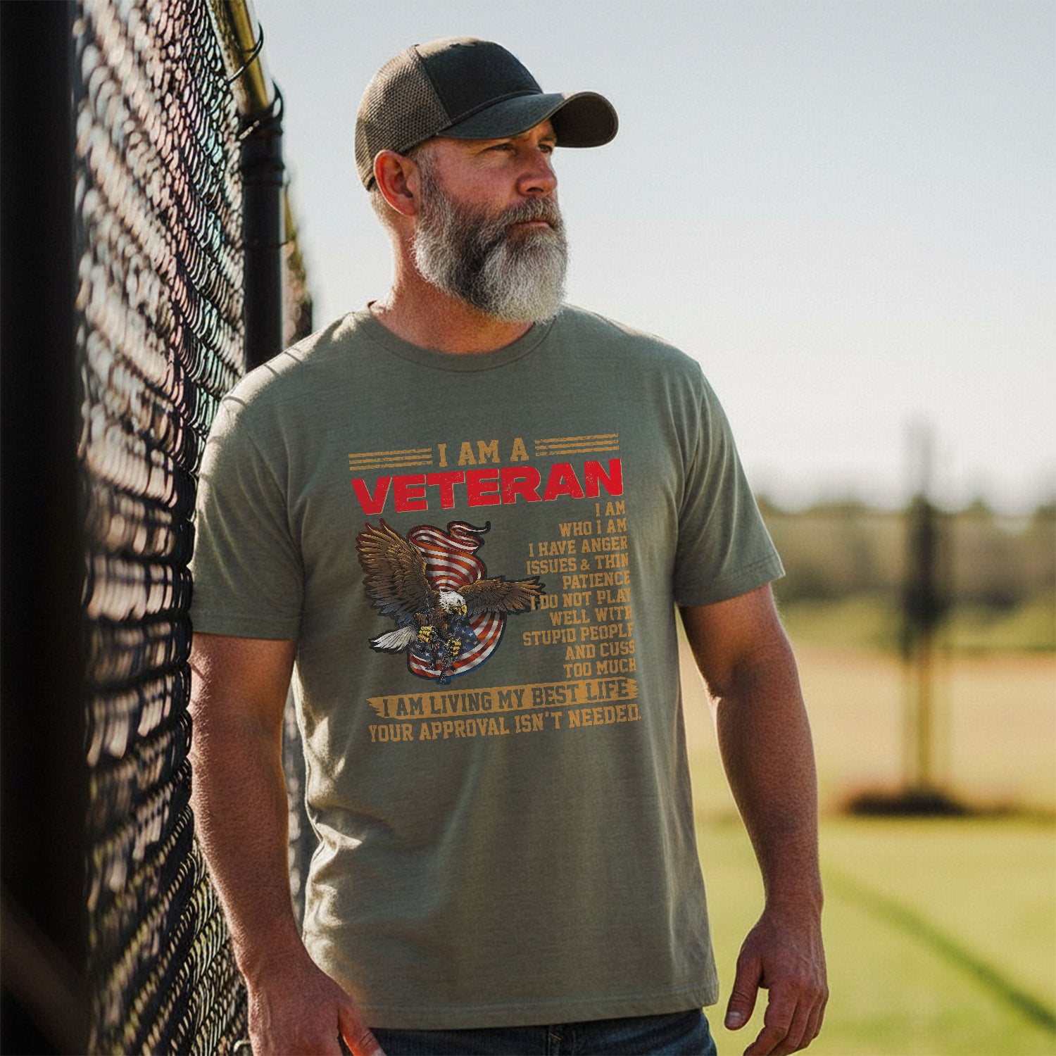 U.S. Veteran Best Life Comfort Colors T-Shirt