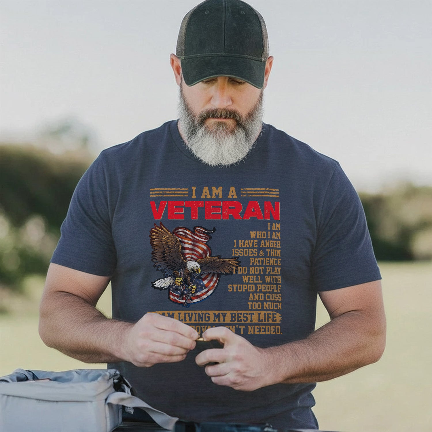 U.S. Veteran Best Life Comfort Colors T-Shirt