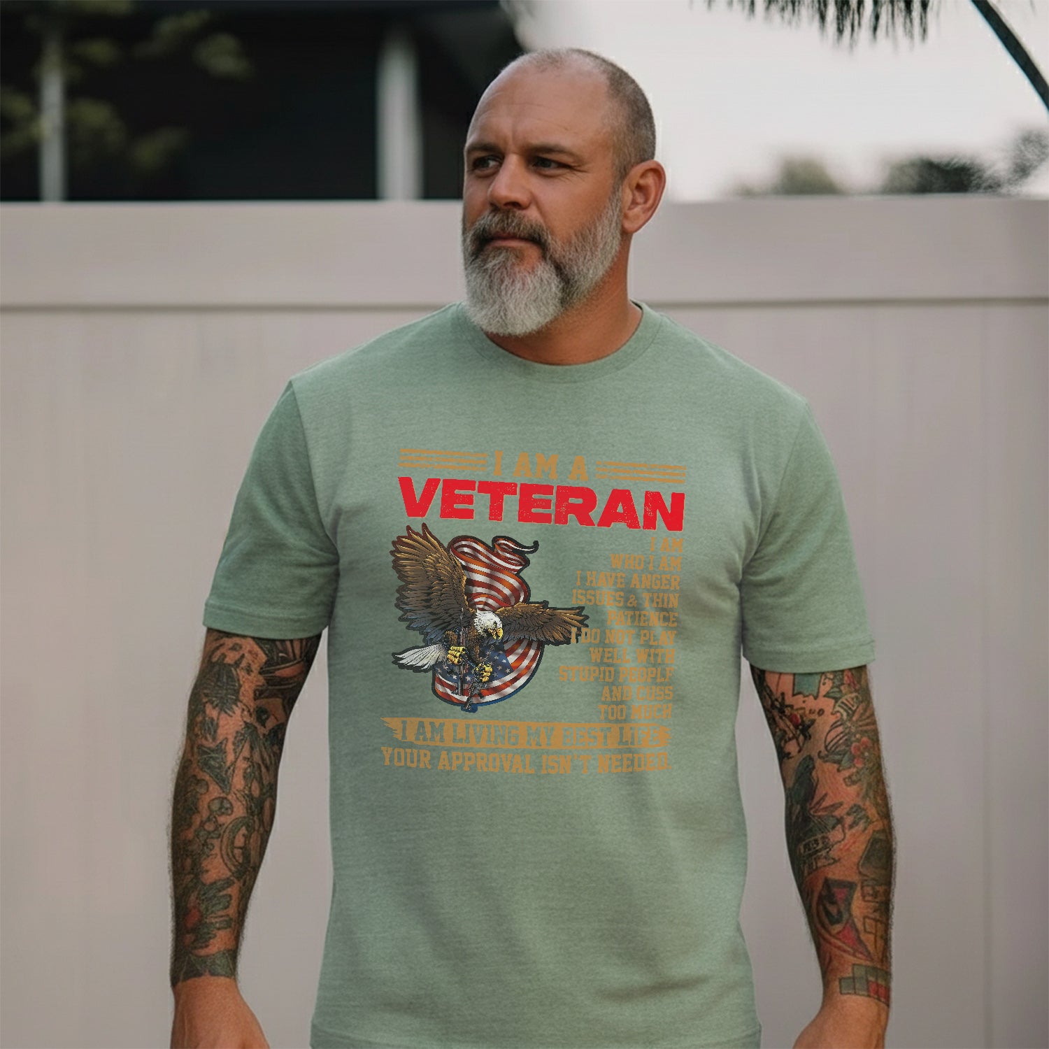U.S. Veteran Best Life Comfort Colors T-Shirt