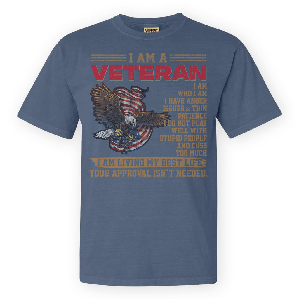 U.S. Veteran Best Life Comfort Colors T-Shirt
