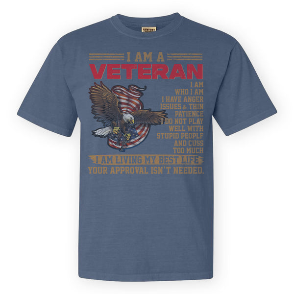 U.S. Veteran Best Life Comfort Colors T-Shirt