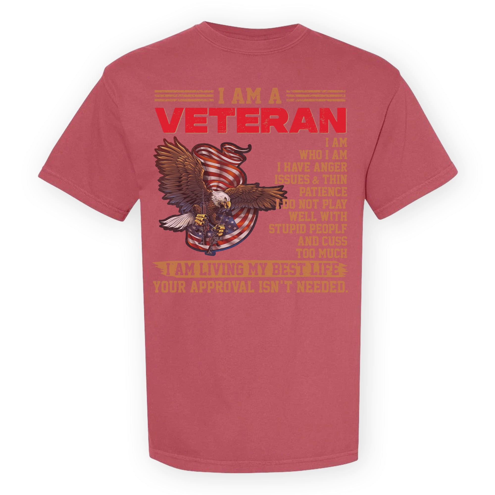 U.S. Veteran Best Life Comfort Colors T-Shirt