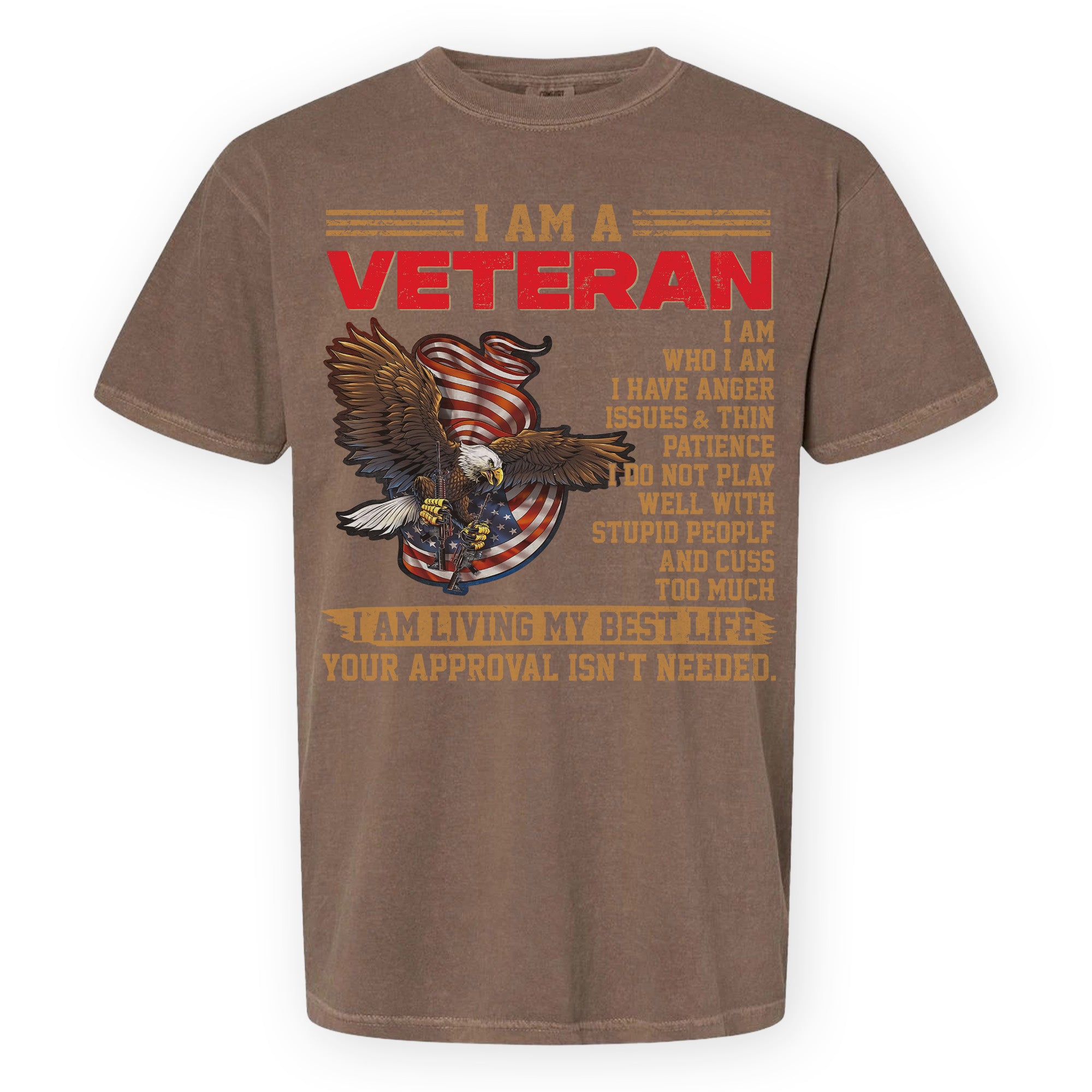 U.S. Veteran Best Life Comfort Colors T-Shirt
