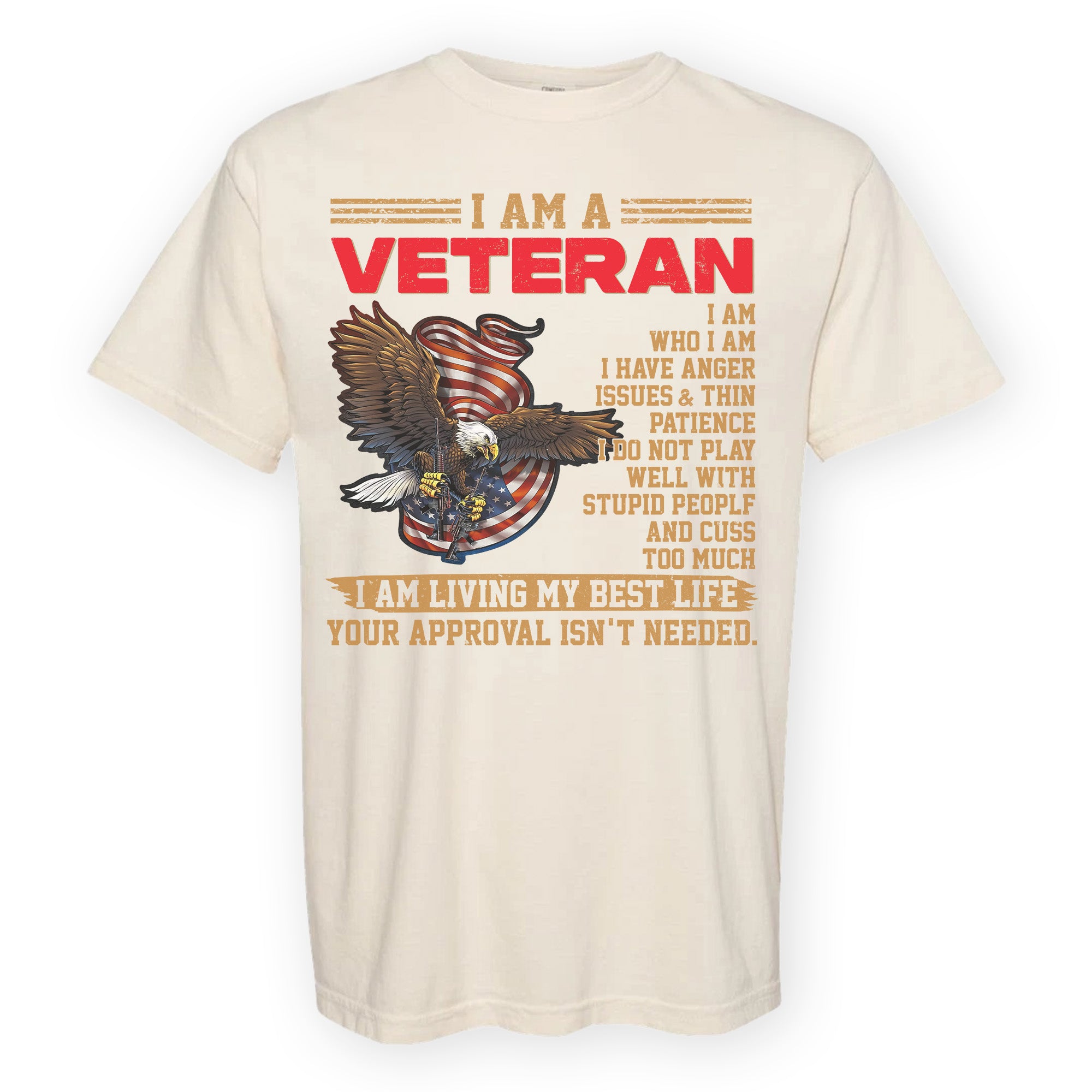 U.S. Veteran Best Life Comfort Colors T-Shirt