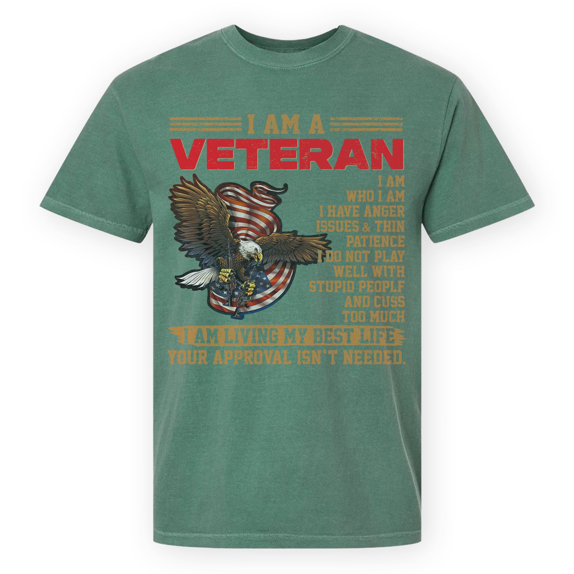 U.S. Veteran Best Life Comfort Colors T-Shirt