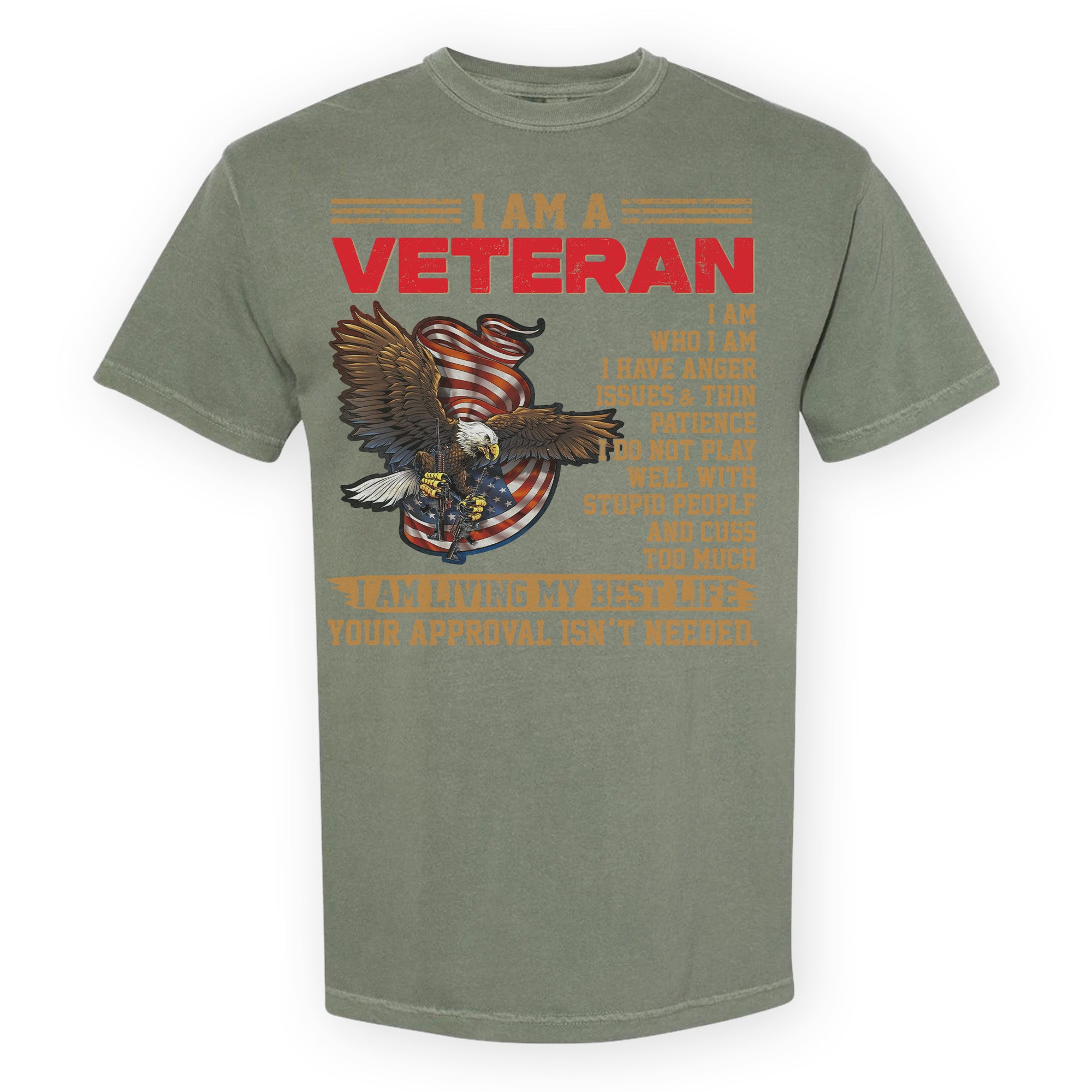 U.S. Veteran Best Life Comfort Colors T-Shirt