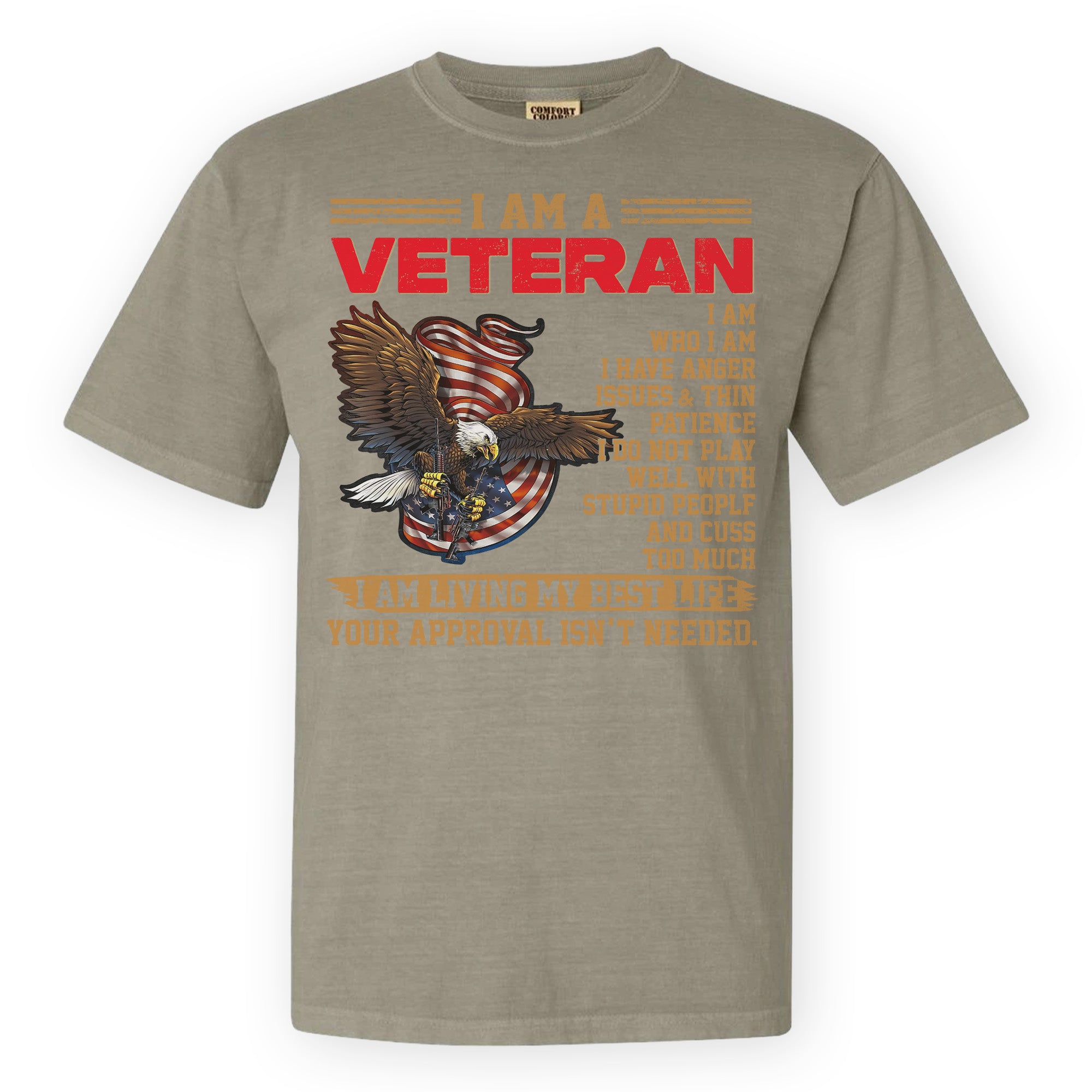 U.S. Veteran Best Life Comfort Colors T-Shirt