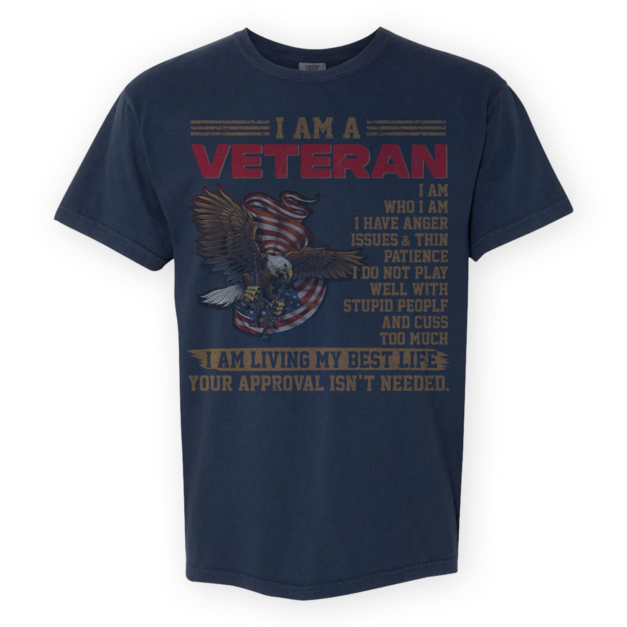 U.S. Veteran Best Life Comfort Colors T-Shirt