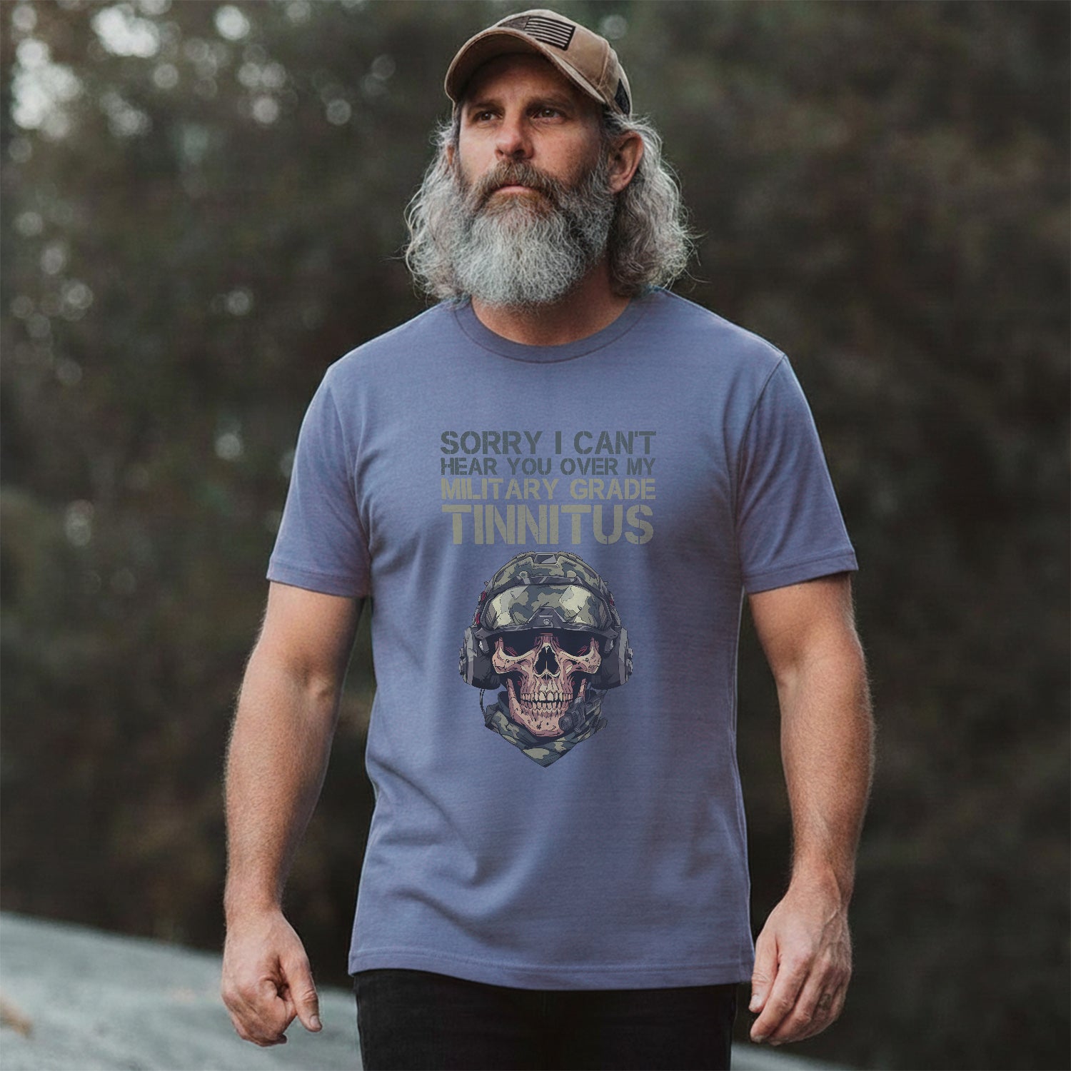 Can’t Hear You Military Tinnitus Comfort Colors T-Shirt Secondary image