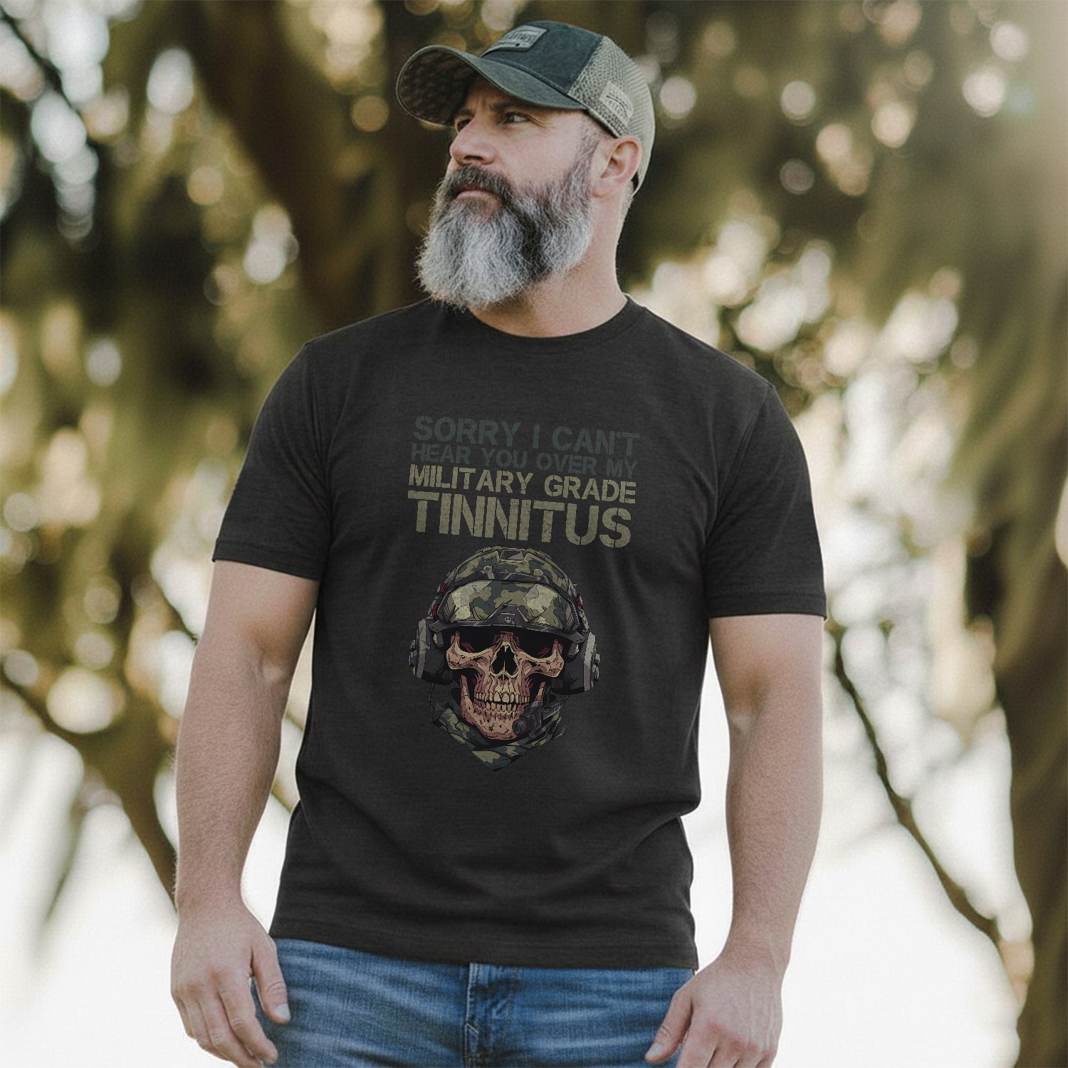 Can’t Hear You Military Tinnitus Comfort Colors T-Shirt