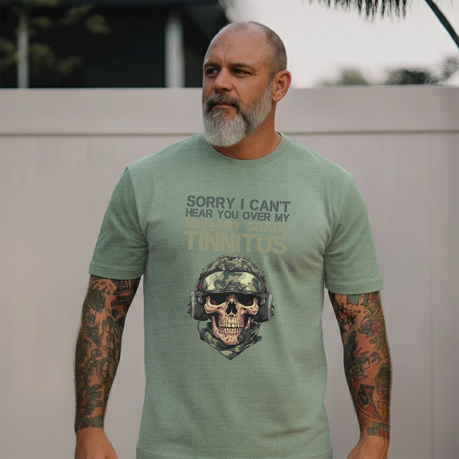 Can’t Hear You Military Tinnitus Comfort Colors T-Shirt