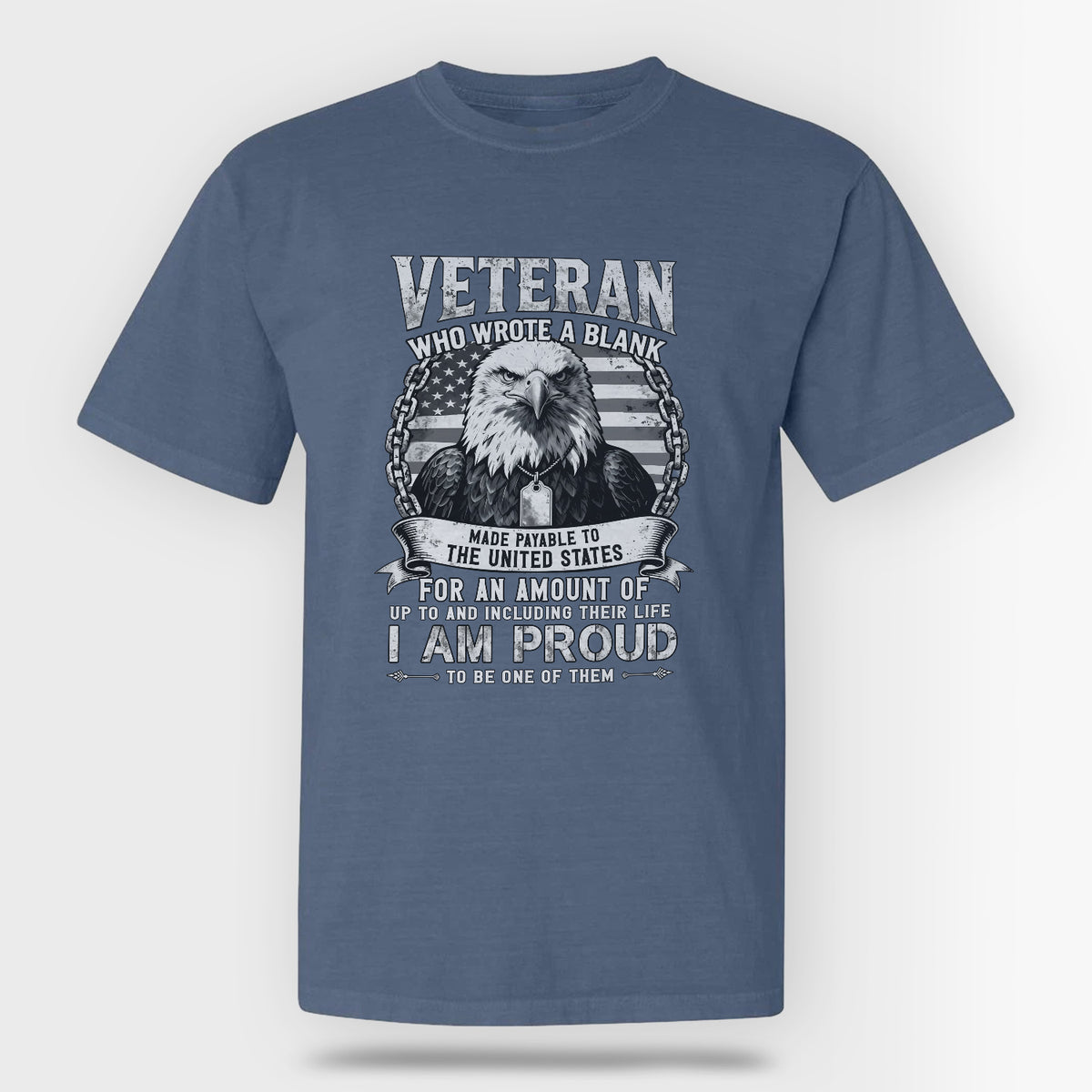 Proud to Be a Veteran Comfort Colors T-Shirt Main image