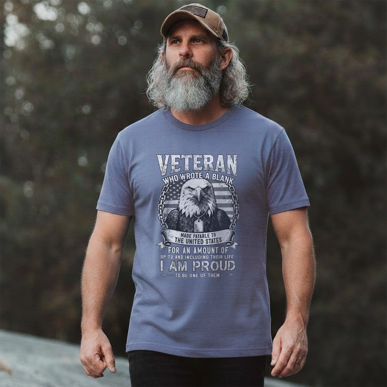 Proud to Be a Veteran Comfort Colors T-Shirt Secondary image