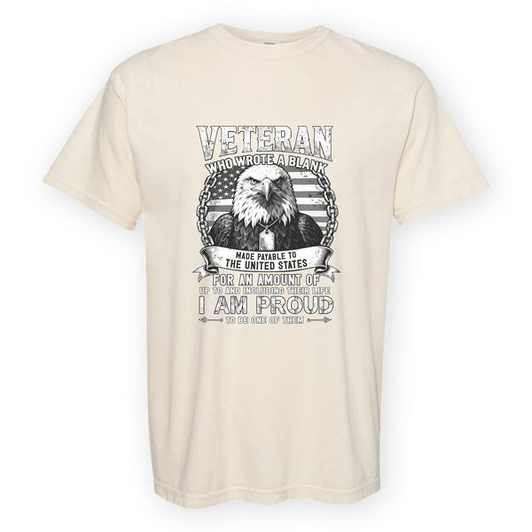 Proud to Be a Veteran Comfort Colors T-Shirt