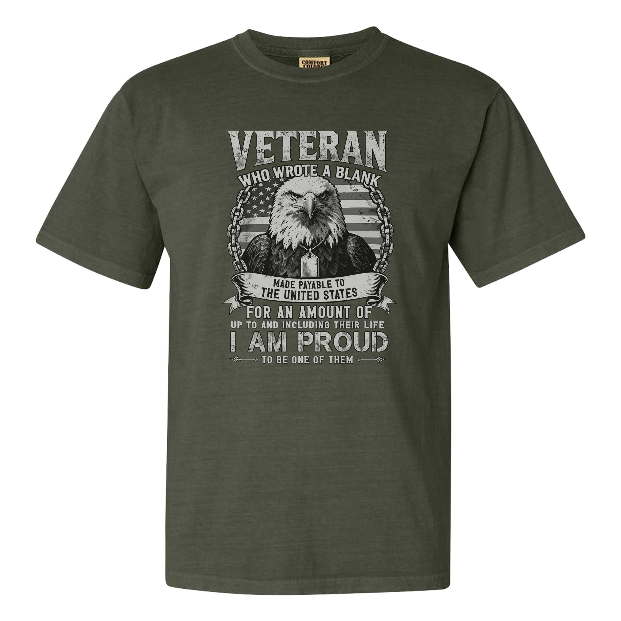 Proud to Be a Veteran Comfort Colors T-Shirt
