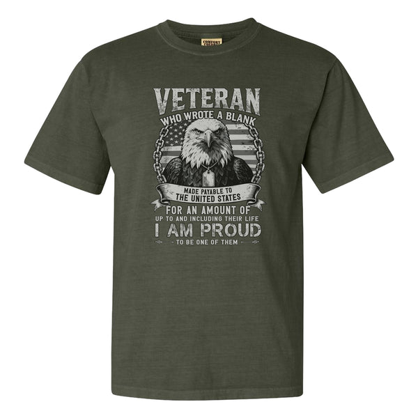 Proud to Be a Veteran Comfort Colors T-Shirt