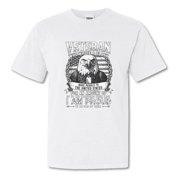 Proud to Be a Veteran Comfort Colors T-Shirt