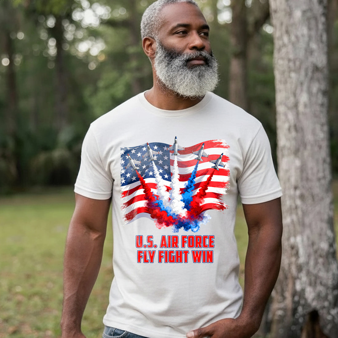 Patriotic Jet Flyover US Air Force Fly T-Shirt