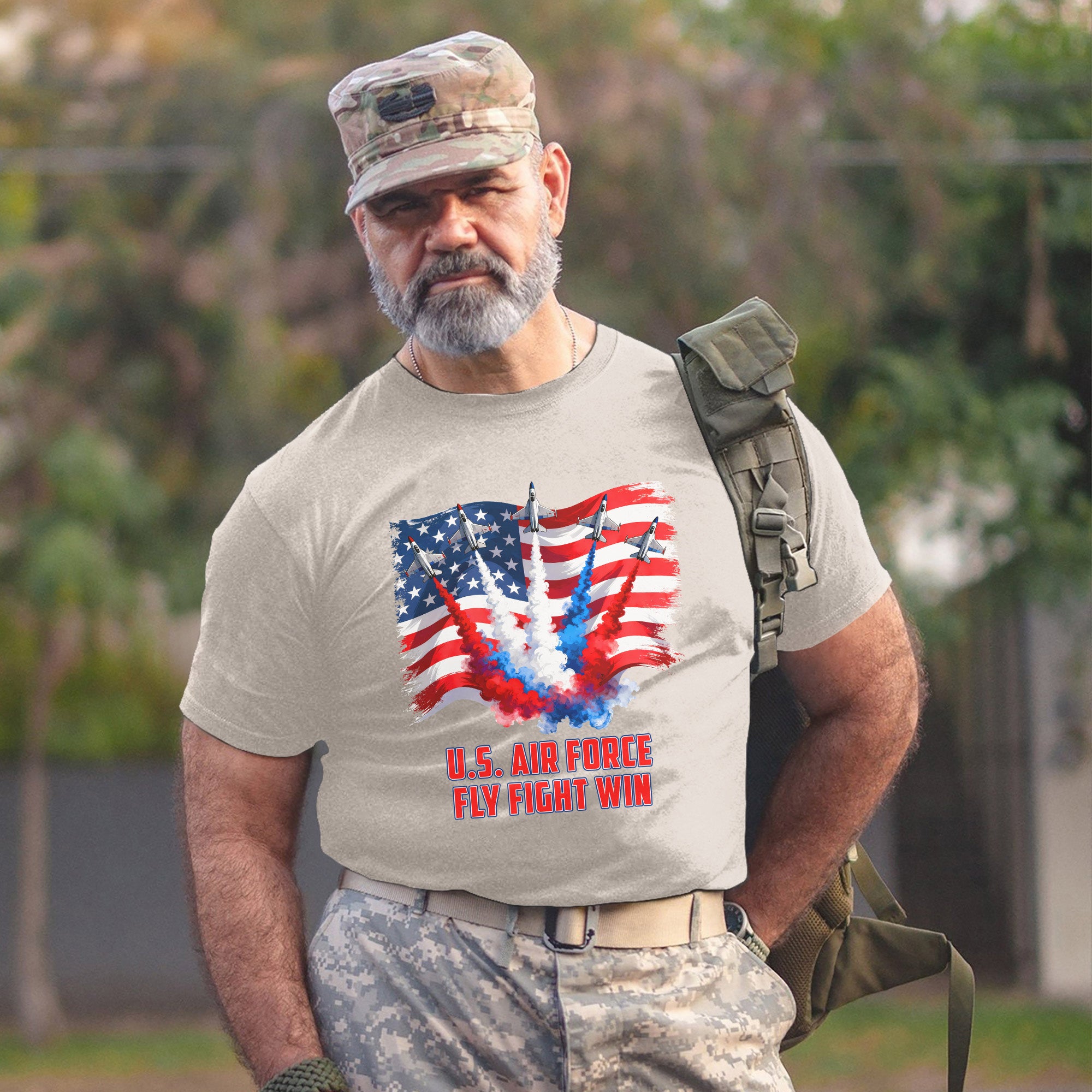 Patriotic Jet Flyover US Air Force Fly T-Shirt