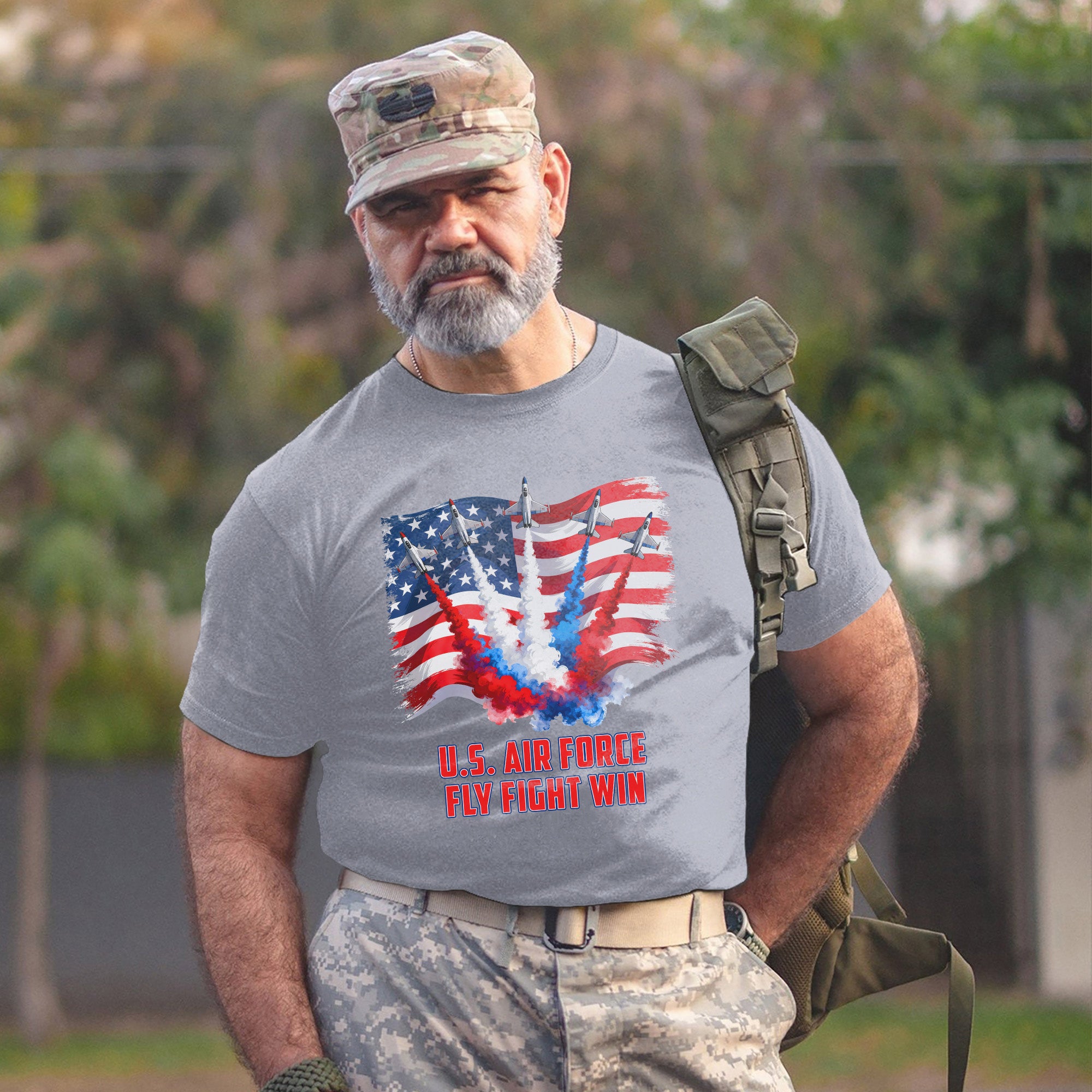 Patriotic Jet Flyover US Air Force Fly T-Shirt