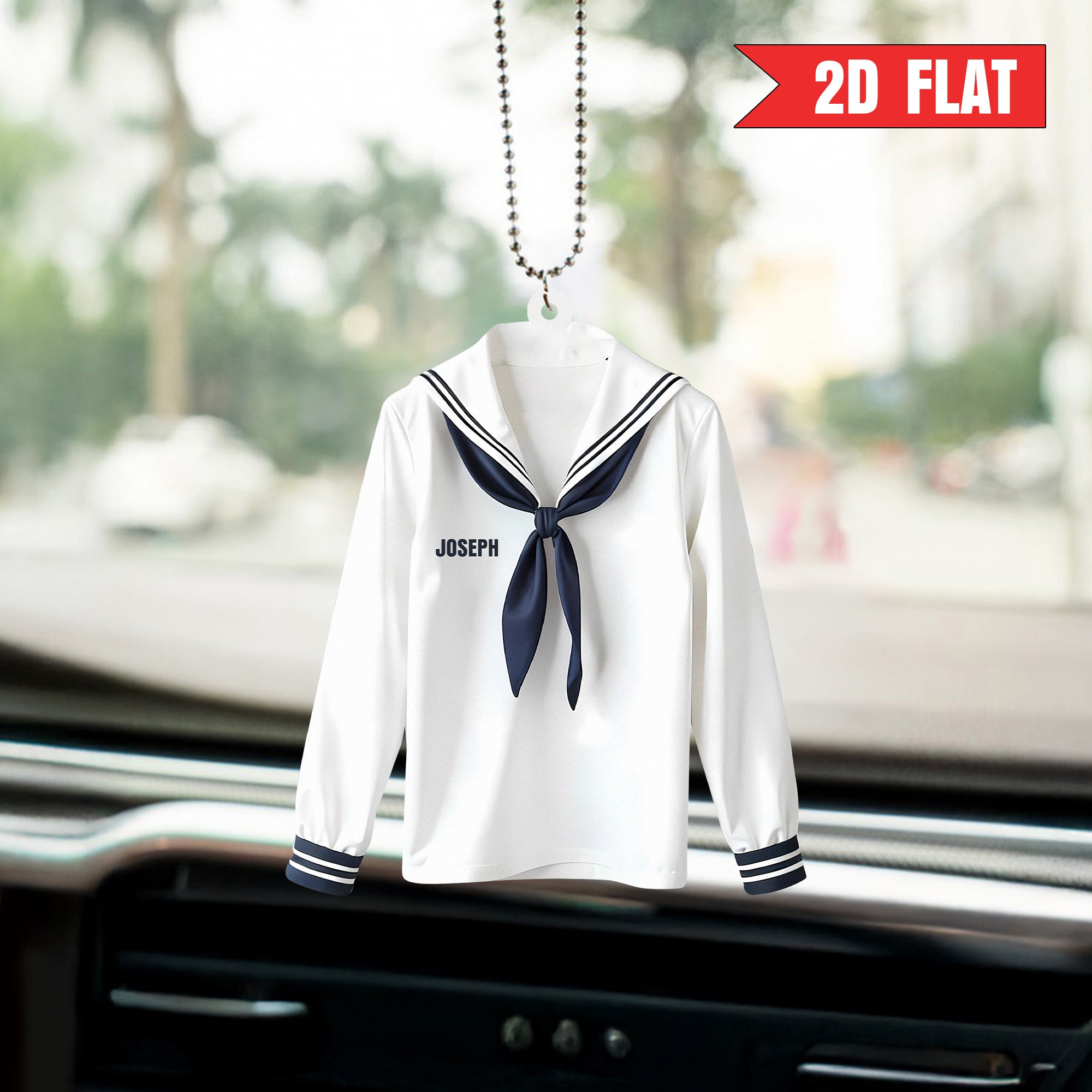 US Navy Sailor Outfit Personalized Acrylic Ornament