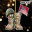 USMC Veteran Pride Personalized Acrylic Ornament