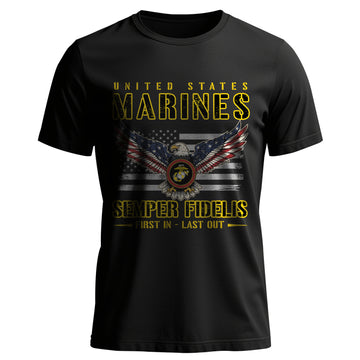 United States Marines Semper Fidelis First T-Shirt