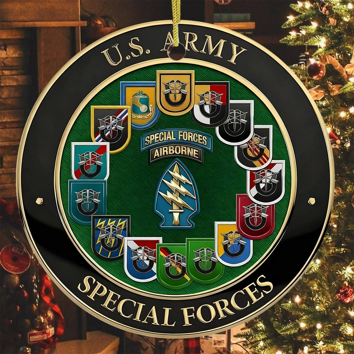 US Army Special Forces Veteran Ornament Main image
