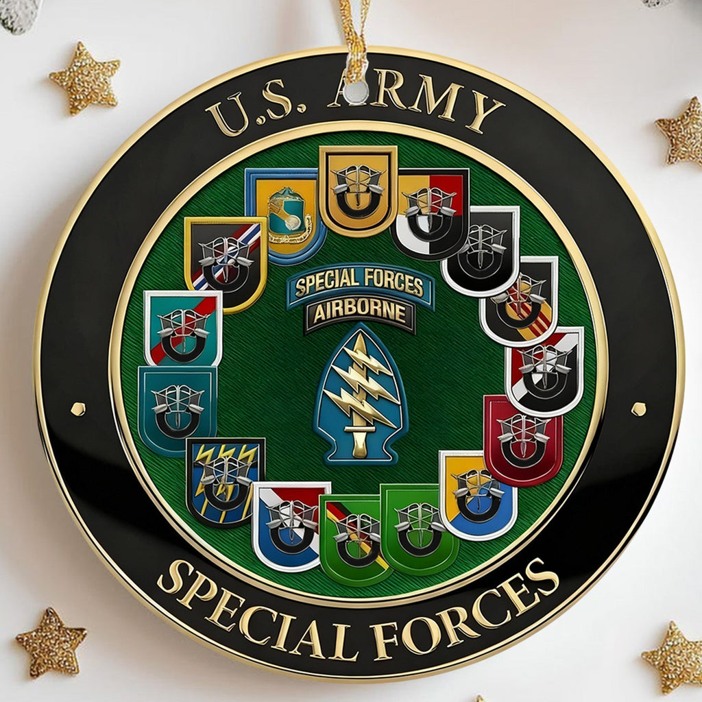 US Army Special Forces Veteran Ornament