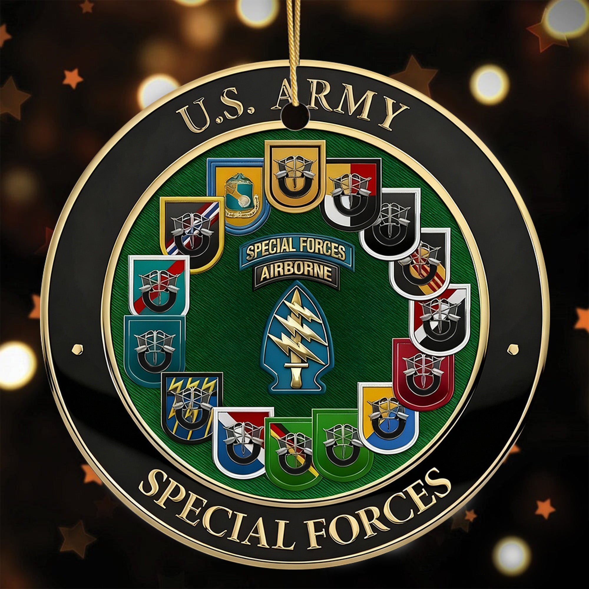 US Army Special Forces Veteran Ornament