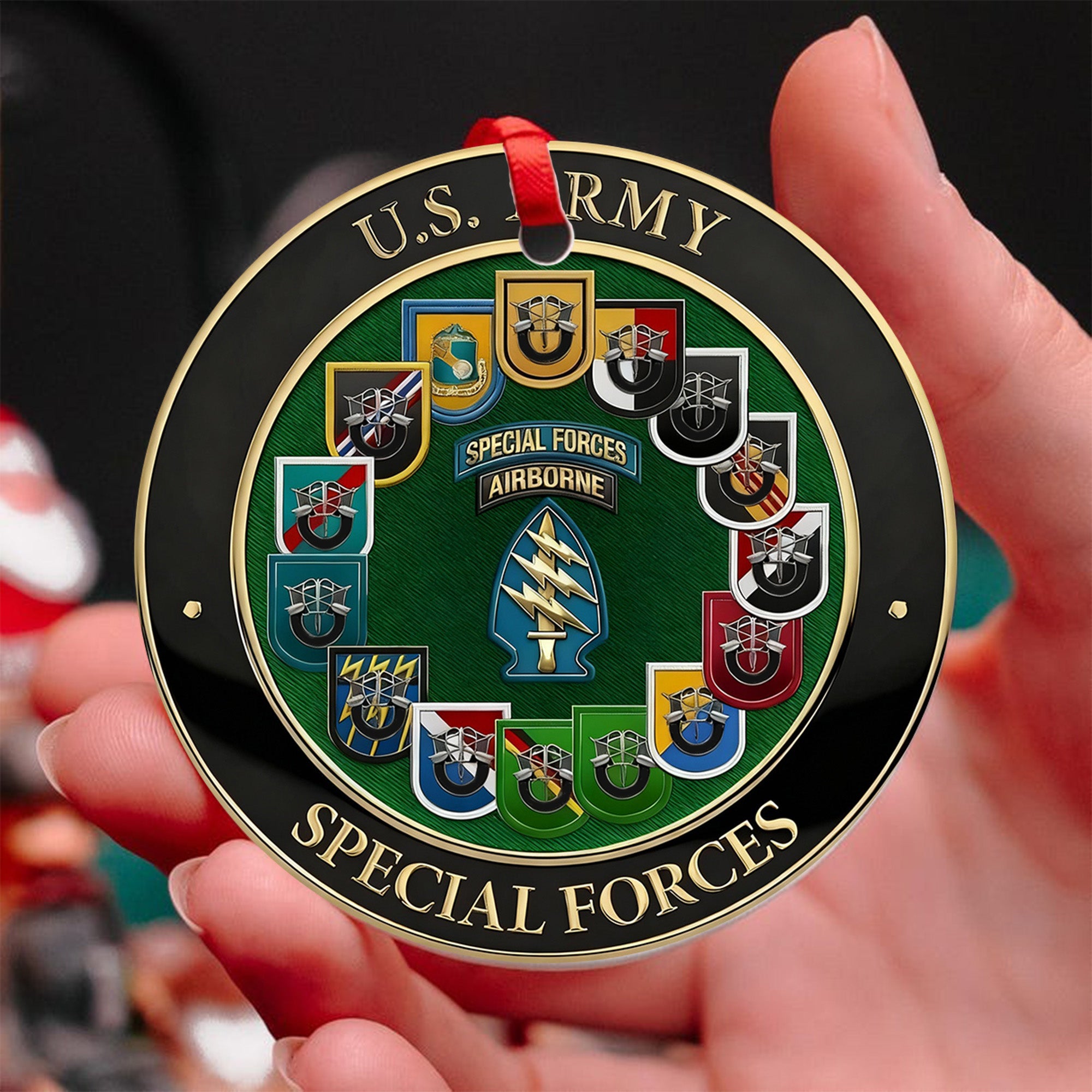 US Army Special Forces Veteran Ornament