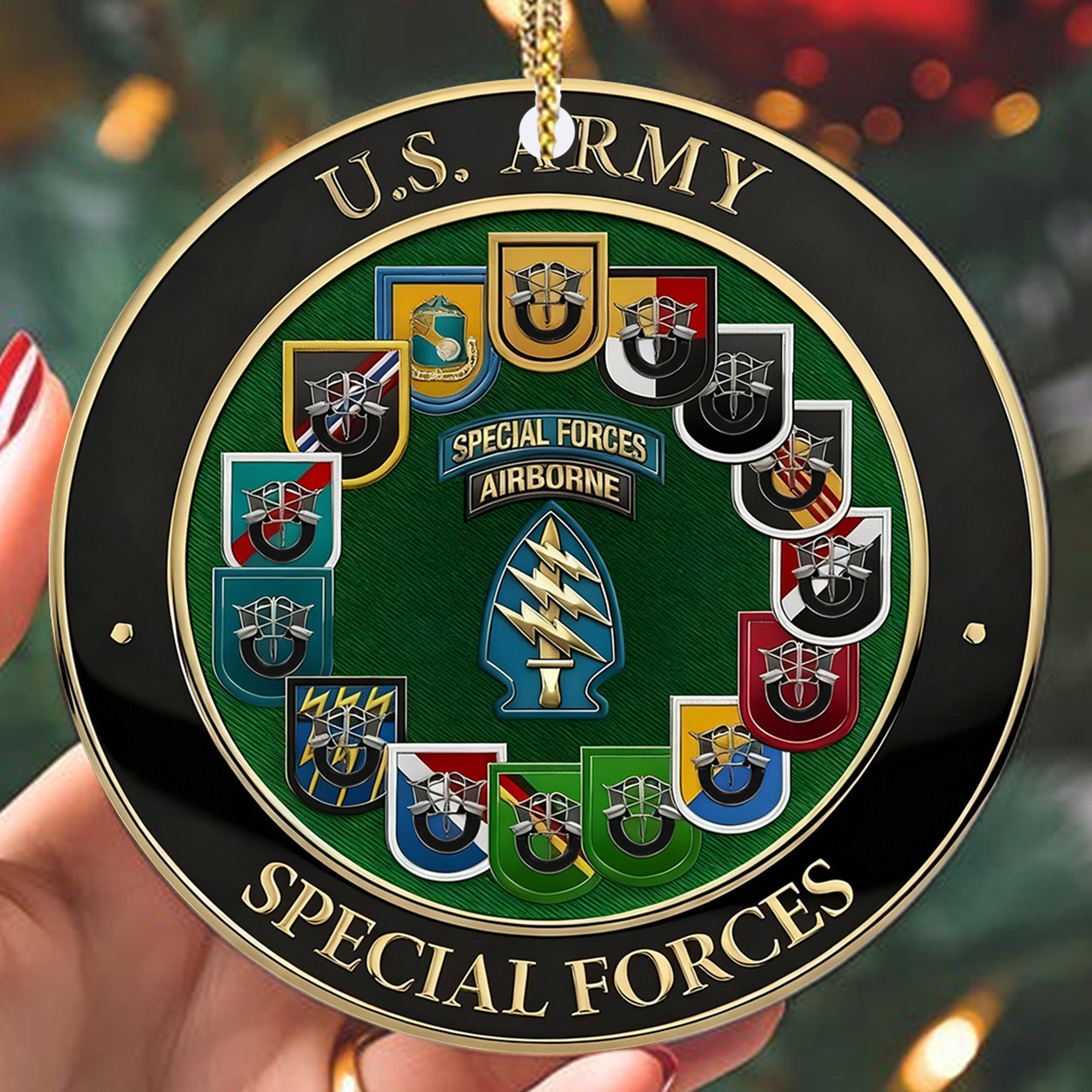 US Army Special Forces Veteran Ornament