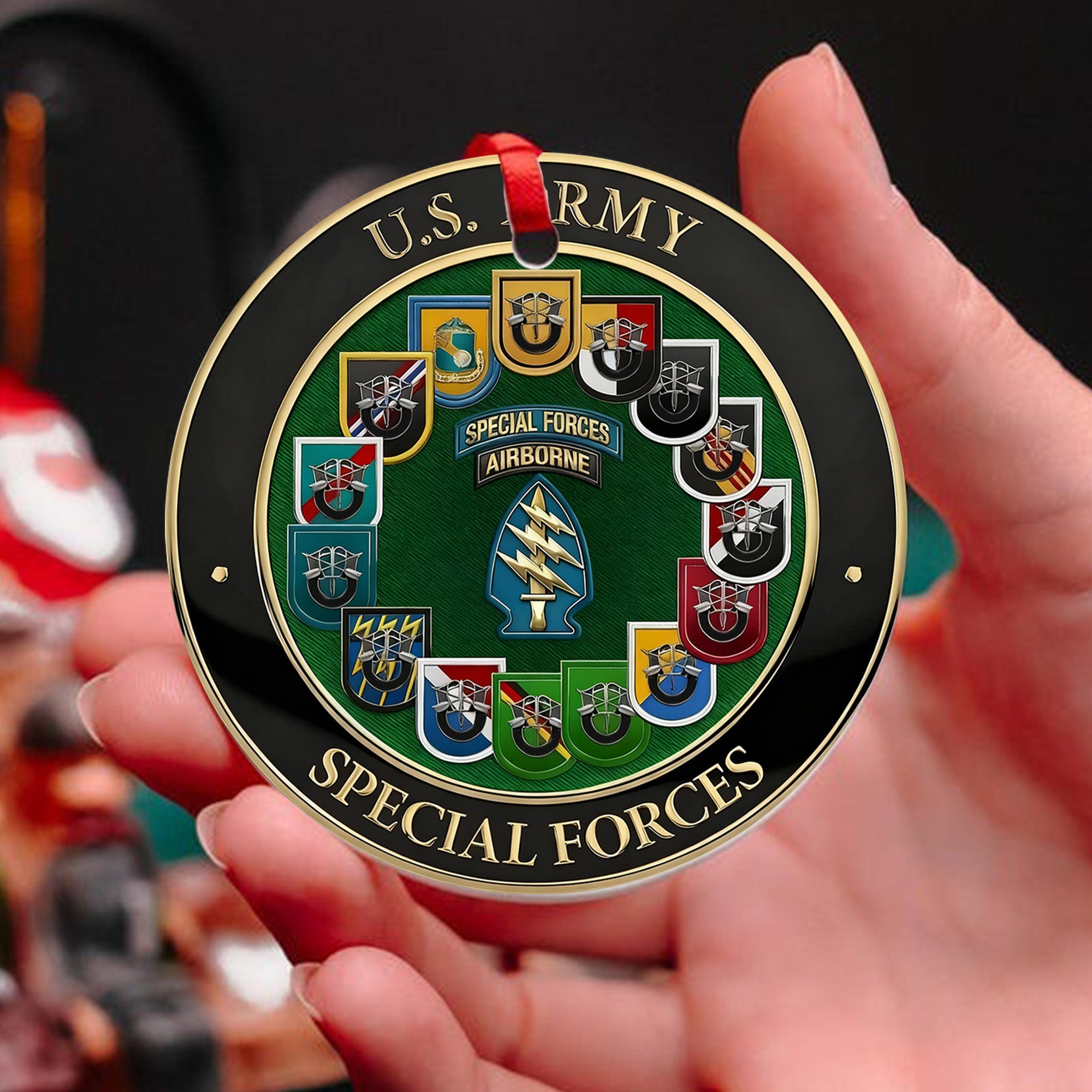 US Army Special Forces Veteran Ornament