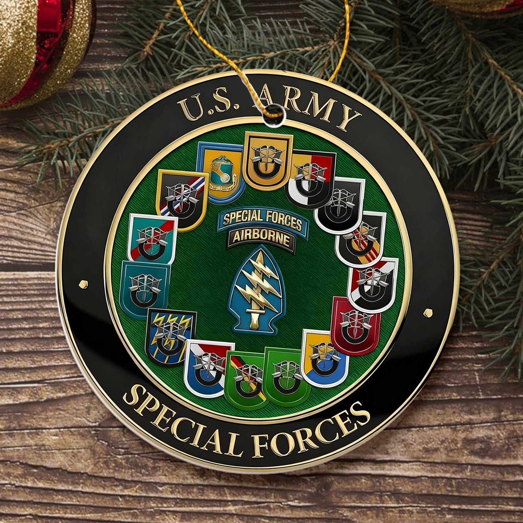 US Army Special Forces Veteran Ornament