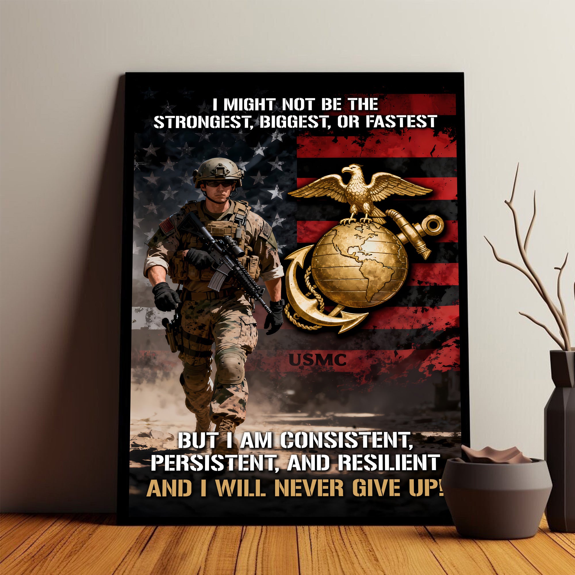 USMC Veteran Persistent Spirit Poster