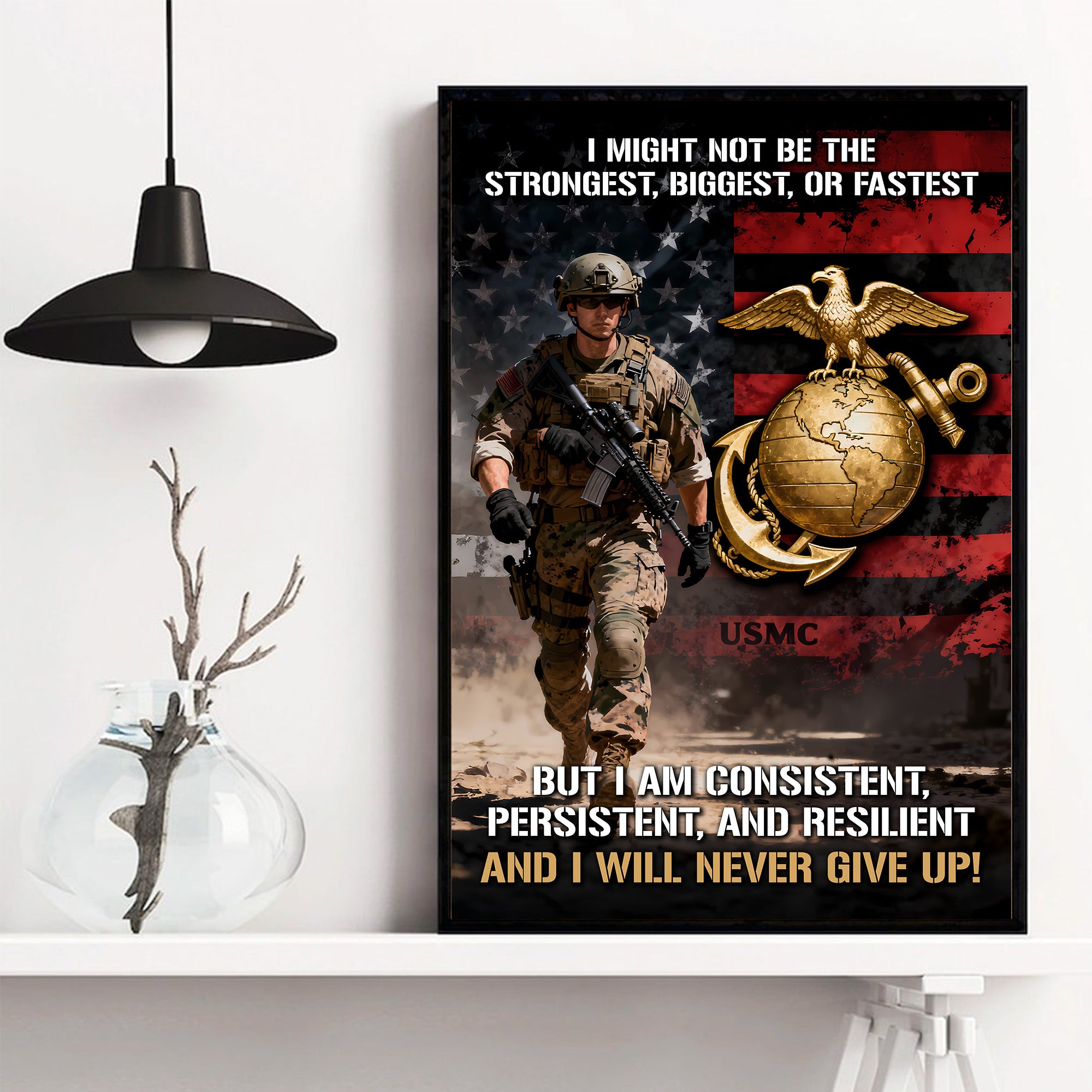 USMC Veteran Persistent Spirit Poster
